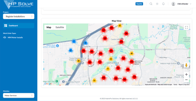 HP Solve Meter Installation Dashboard